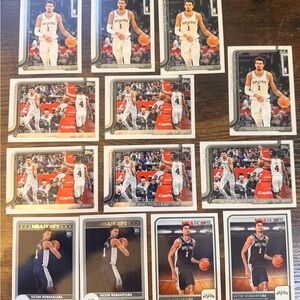 Wemby cards with 4 rookies. Good condition.